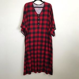 Dwell and Slumber Red Buffalo Plaid One Size